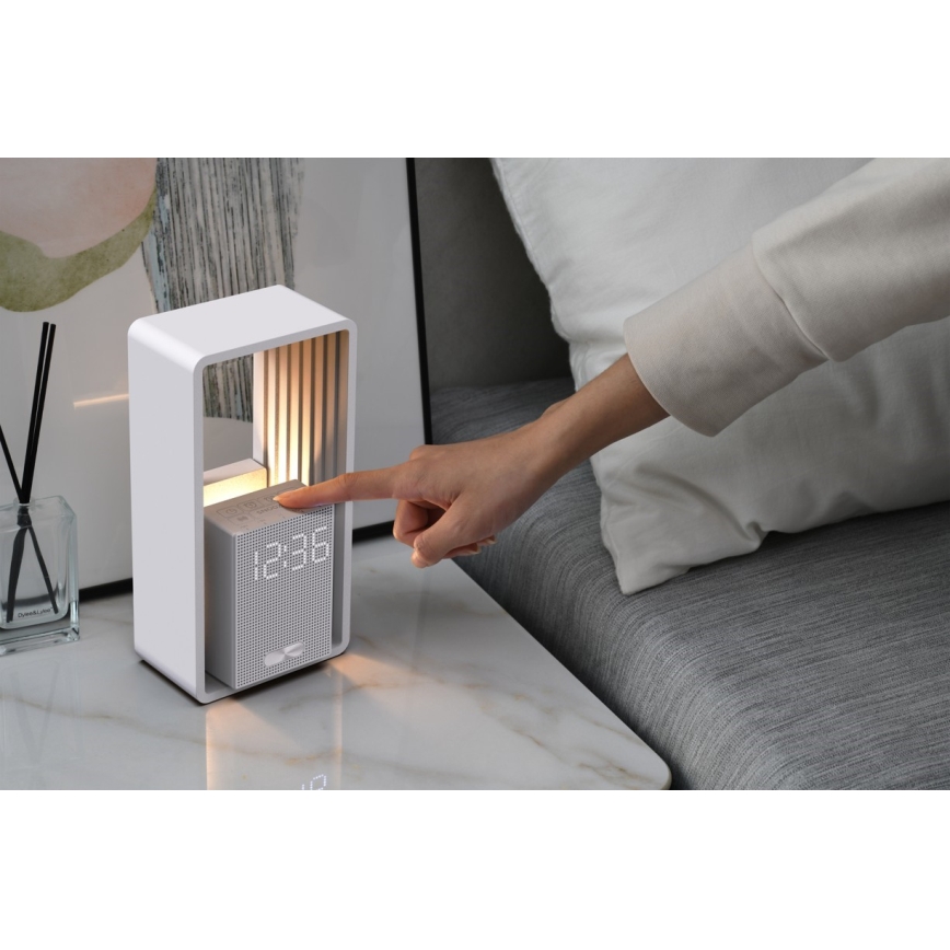 Immax NEO 09113L - LED-bordslampa med väckarklocka och laddningsfunktion CALM LED/3,5W/5V