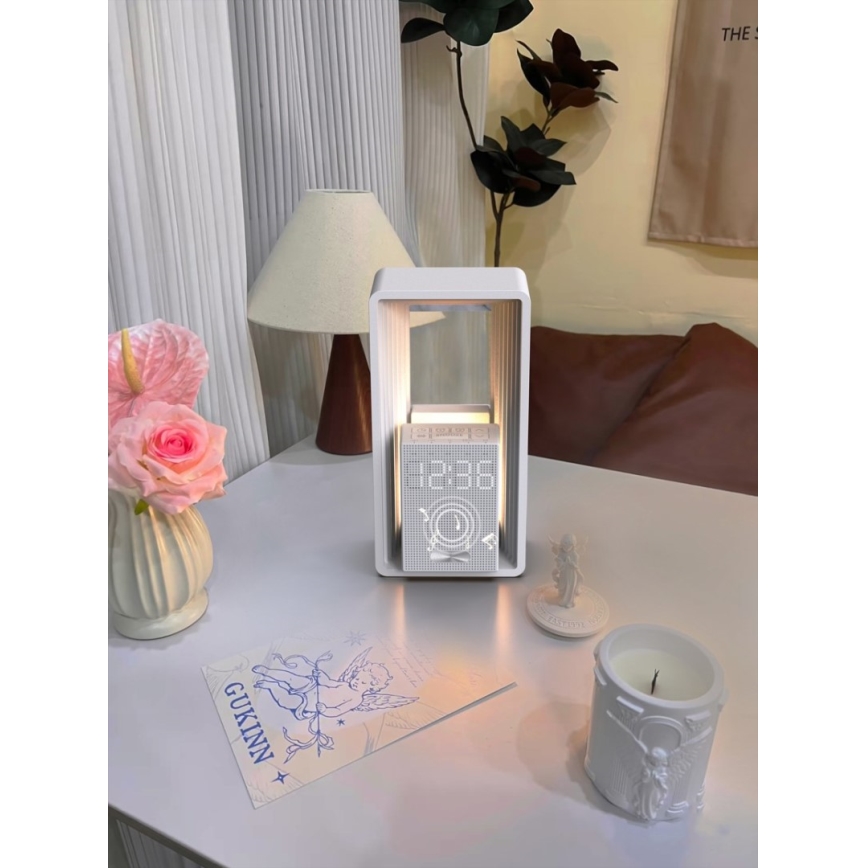 Immax NEO 09113L - LED-bordslampa med väckarklocka och laddningsfunktion CALM LED/3,5W/5V