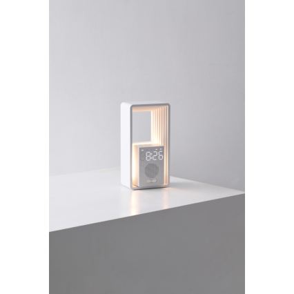 Immax NEO 09113L - LED-bordslampa med väckarklocka och laddningsfunktion CALM LED/3,5W/5V