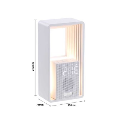Immax NEO 09113L - LED-bordslampa med väckarklocka och laddningsfunktion CALM LED/3,5W/5V