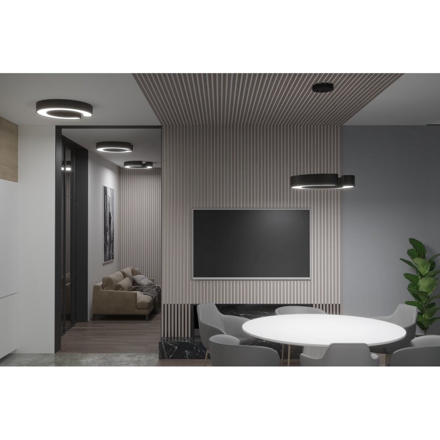 Immax NEO 7134 - LED SMART Ljusreglerad ljuskrona på textilsladd CÉČKO LED/43W/230V + fjärrkontroll 60 cm Tuya ZigBee