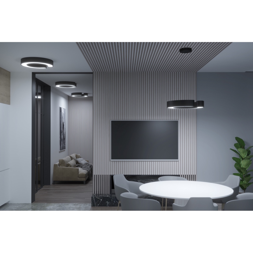 Immax NEO 7134 - LED SMART Ljusreglerad ljuskrona på textilsladd CÉČKO LED/43W/230V + fjärrkontroll 60 cm Tuya ZigBee