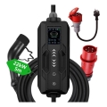 Immax - Reseladdstation för elbilar EV AC Typ 2 32A/380V 22kW + kontakt 230V 5m Wi-Fi Tuya