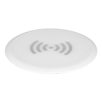 Inbyggd trådlös laddare vit