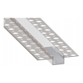 Inbyggnadsprofil för LED-remsor 1 m, silver/vit
