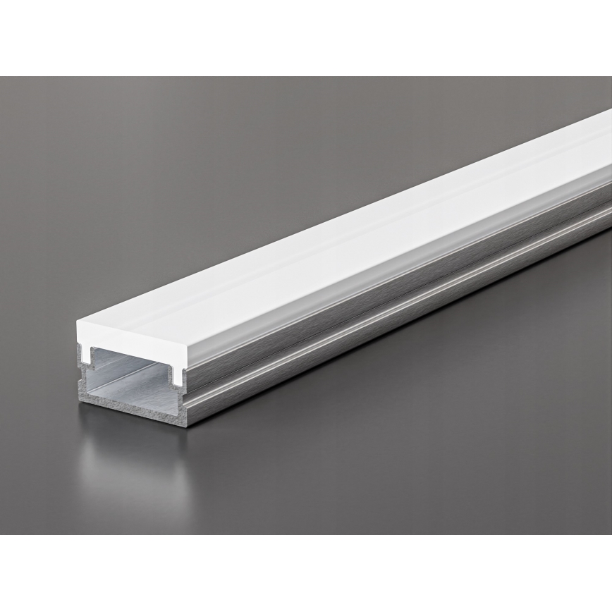 Inbyggnadsprofil för LED-remsor 1 m silver/vit