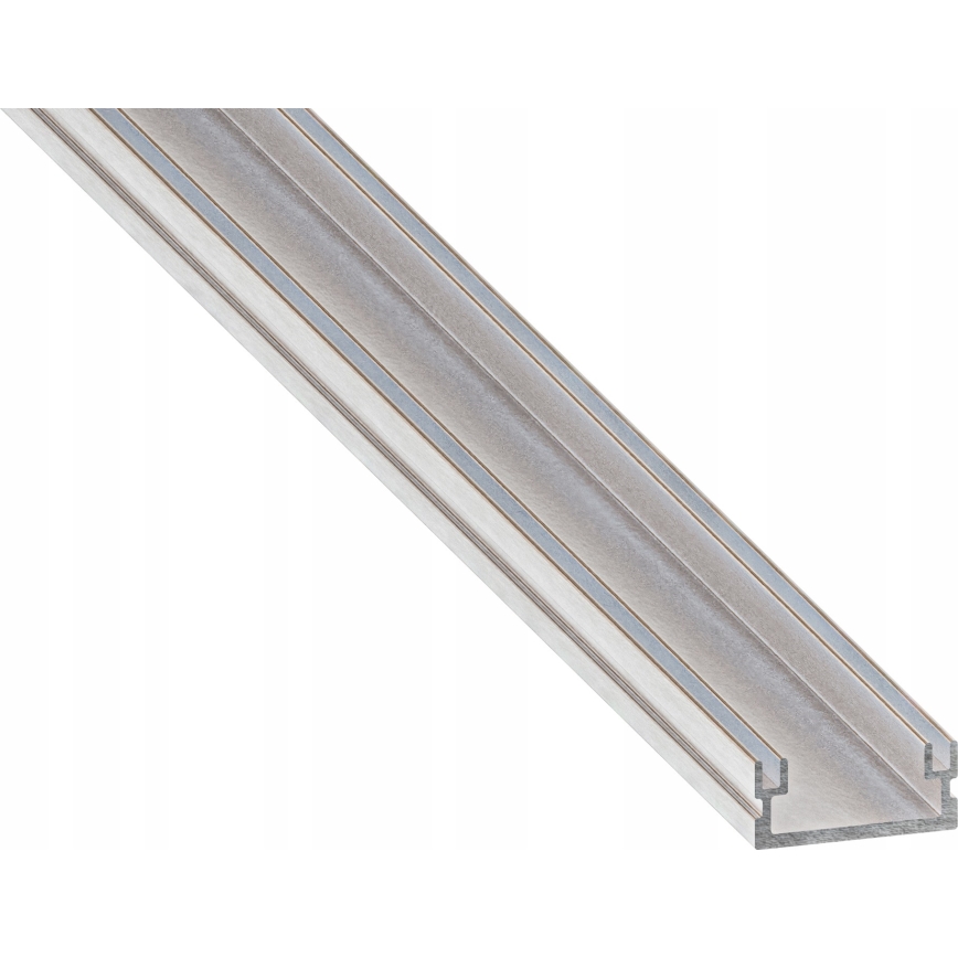 Inbyggnadsprofil för LED-remsor 1 m silver/vit
