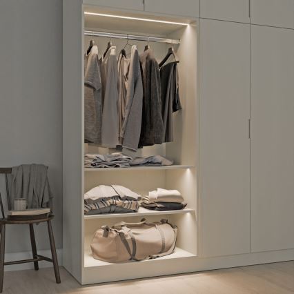 Inbyggnadsprofil för LED-remsor 1 m svart/vit