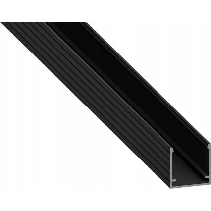 Inbyggnadsprofil för LED-remsor 1 m svart/vit