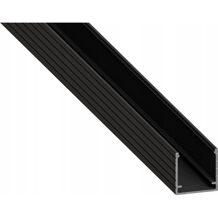 Inbyggnadsprofil för LED-remsor 1 m svart/vit