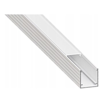 Inbyggnadsprofil för LED-remsor 1 m vit
