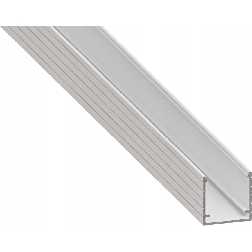Inbyggnadsprofil för LED-remsor 1 m vit