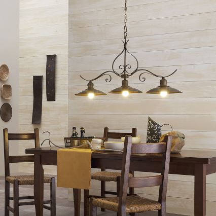 INCANTI 02-759 - Ljuskrona med kedja LENA 3xE27/42W/230V