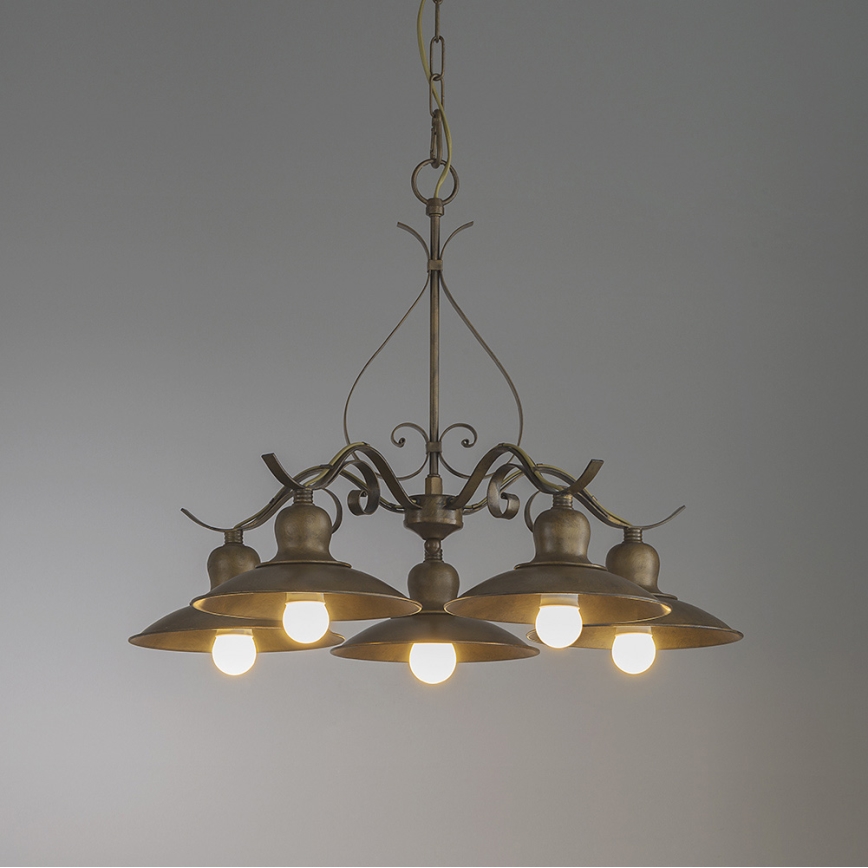 INCANTI 02-761 - Ljuskrona med kedja LENA 5xE27/42W/230V