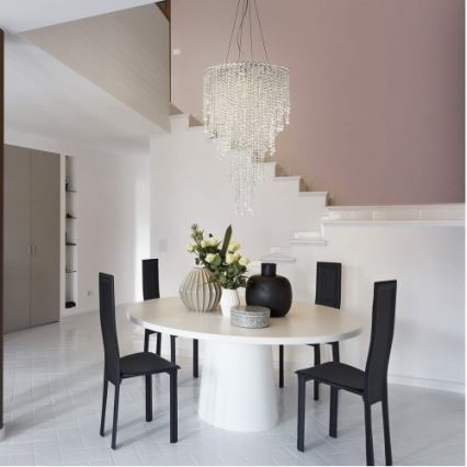 Incanti ITV PR6 10 60 - Kristallkrona med textilsladd TREVI 6xGU10/50W/230V