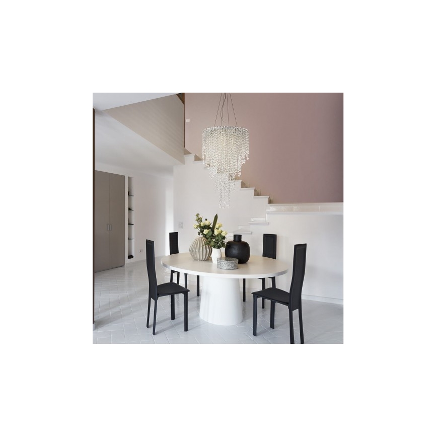 Incanti ITV PR6 10 60 - Kristallkrona med textilsladd TREVI 6xGU10/50W/230V