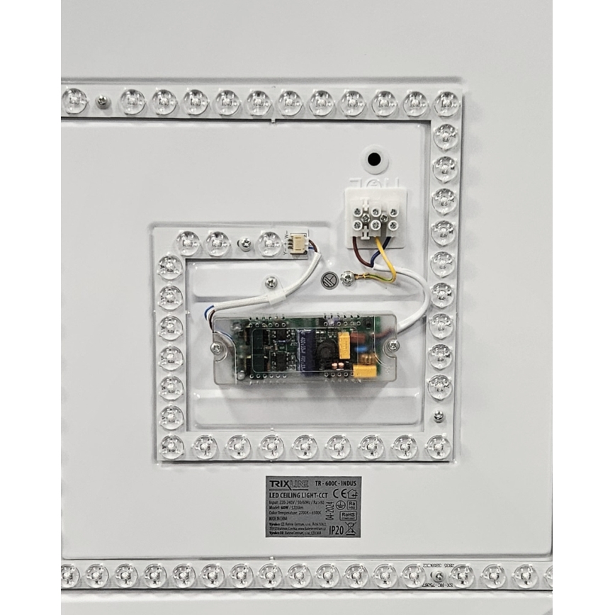 LED Dimbart taklampa INDUS LED/60W/230V 2700-6500K Ø 58 cm + fjärrkontroll