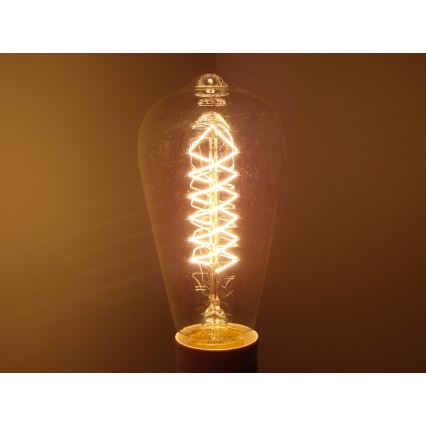 Industriell dekotrativ dimbar glödlampa SELEBY ST64 E27/40W/230V 2200K