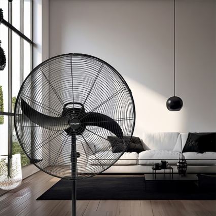 Industriell golvfläkt 115 W/230 V, Ø 66 cm, svart