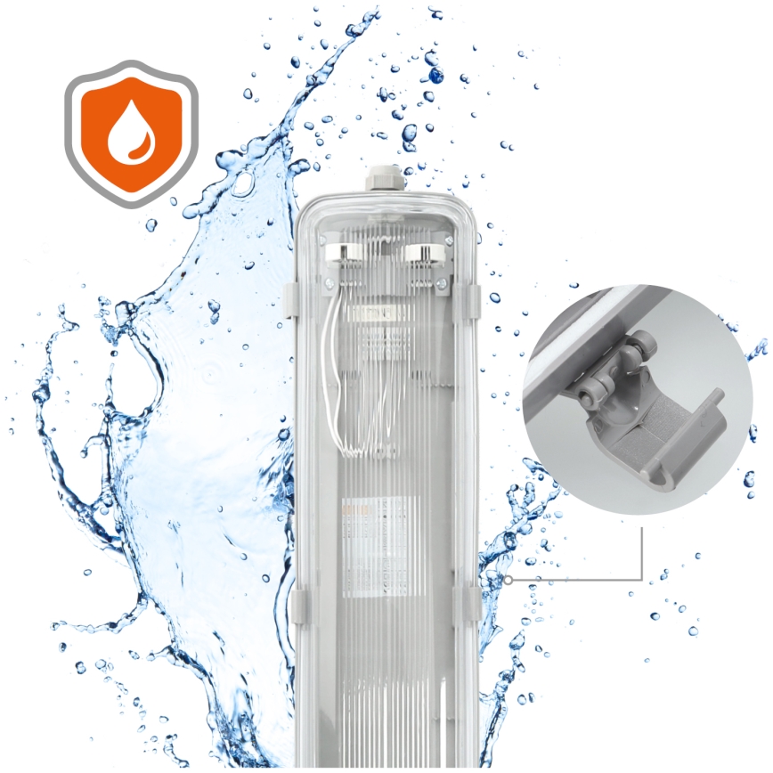 industriellt lysrör 2xG13/22W/230V IP65