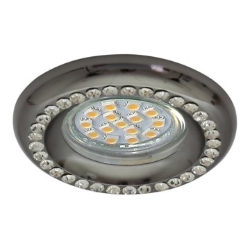 Infälld Belysning SOC 1xGU10/50W/230V svart