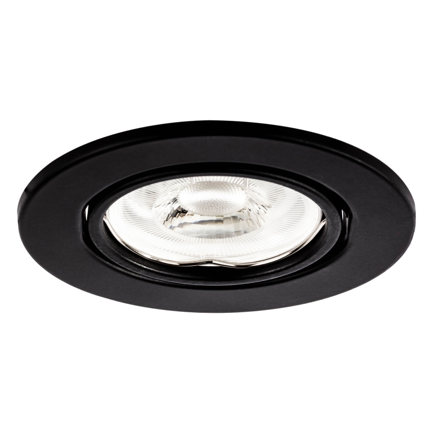 Infälld downlight 1xGU10/MR16/10W/230V Ø 9 cm svart