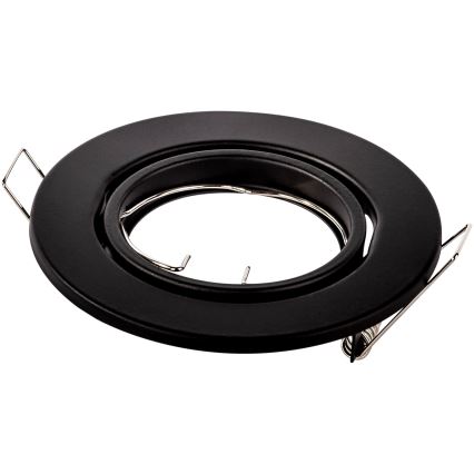 Infälld downlight 1xGU10/MR16/10W/230V Ø 9 cm svart