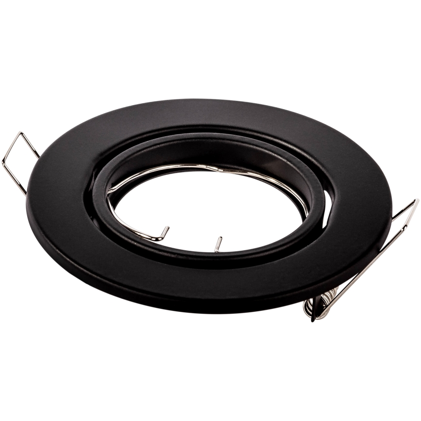 Infälld downlight 1xGU10/MR16/10W/230V Ø 9 cm svart