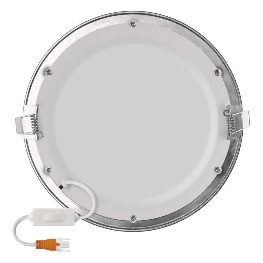 Infälld LED-armatur NEXXO LED/18W/230V 3000/3500/4000K silver Ø 22,5 cm