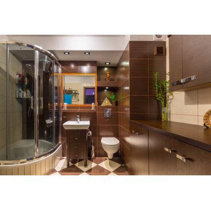 Infälld LED badrumsbelysning BONO LED/5W/230V 4000K IP65 svart