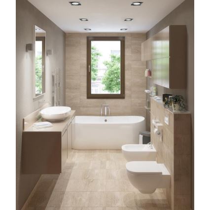 Infälld LED badrumsbelysning BONO LED/8W/230V 4000K IP65 skinande krom