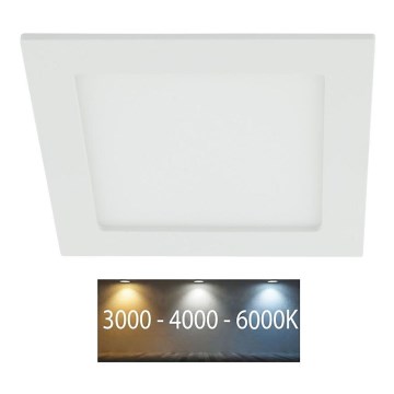 Infälld LED badrumsbelysning LED/12W/230V 3000/4000/6000K IP44
