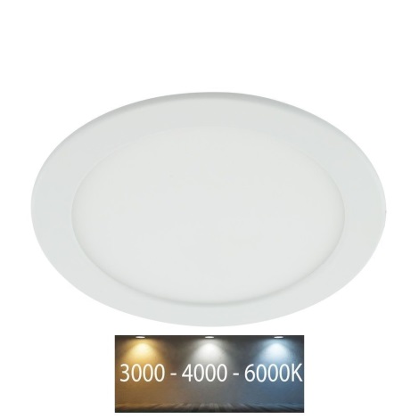 Infälld LED badrumsbelysning LED/18W/230V 3000/4000/6000K IP44