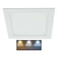 Infälld LED badrumsbelysning LED/24W/230V 3000/4000/6000K IP44