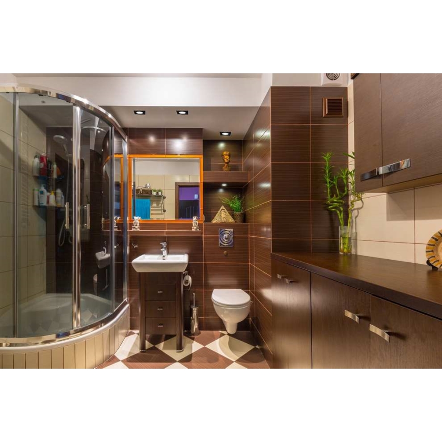 Infälld LED badrumsbelysning BONO LED/5W/230V 3000K IP65 svart