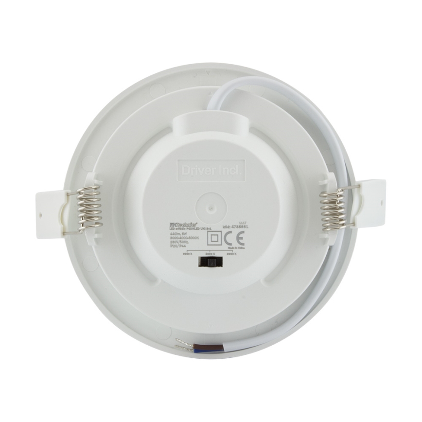 Infälld LED badrumsbelysning LED/6W/230V 3000/4000/6000K IP44