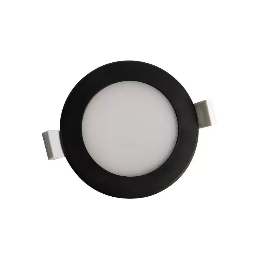 Infälld LED badrumsbelysning LED/7W/230V 4000K svart IP44