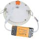 Infälld LED badrumsbelysning VEGA LED/12W/230V 2800K diameter 16,8 cm IP44 snö vit