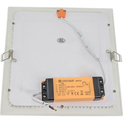 Infälld LED badrumsbelysning VEGA LED/12W/230V 3800K 16,8 cm IP44