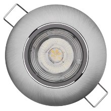 Infälld LED-belysning  EXCLUSIVE 1xLED/5W/230V 3000 K silver