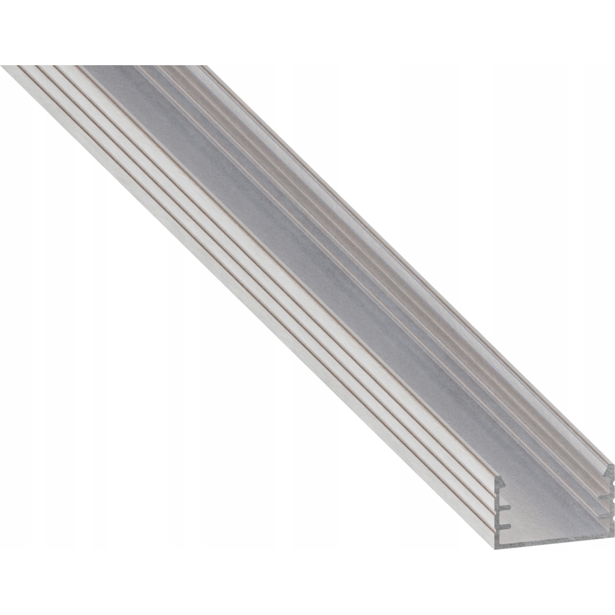 Infälld profil för LED-remsor 1 m, silver/vit