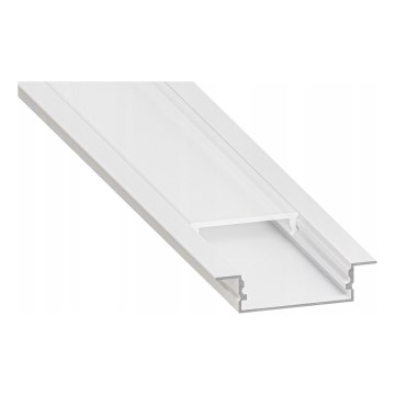Infälld profil för LED-remsor 1 m, vit