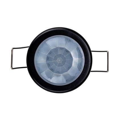 Infälld rörelsesensor PIR 360° 400W/230V svart