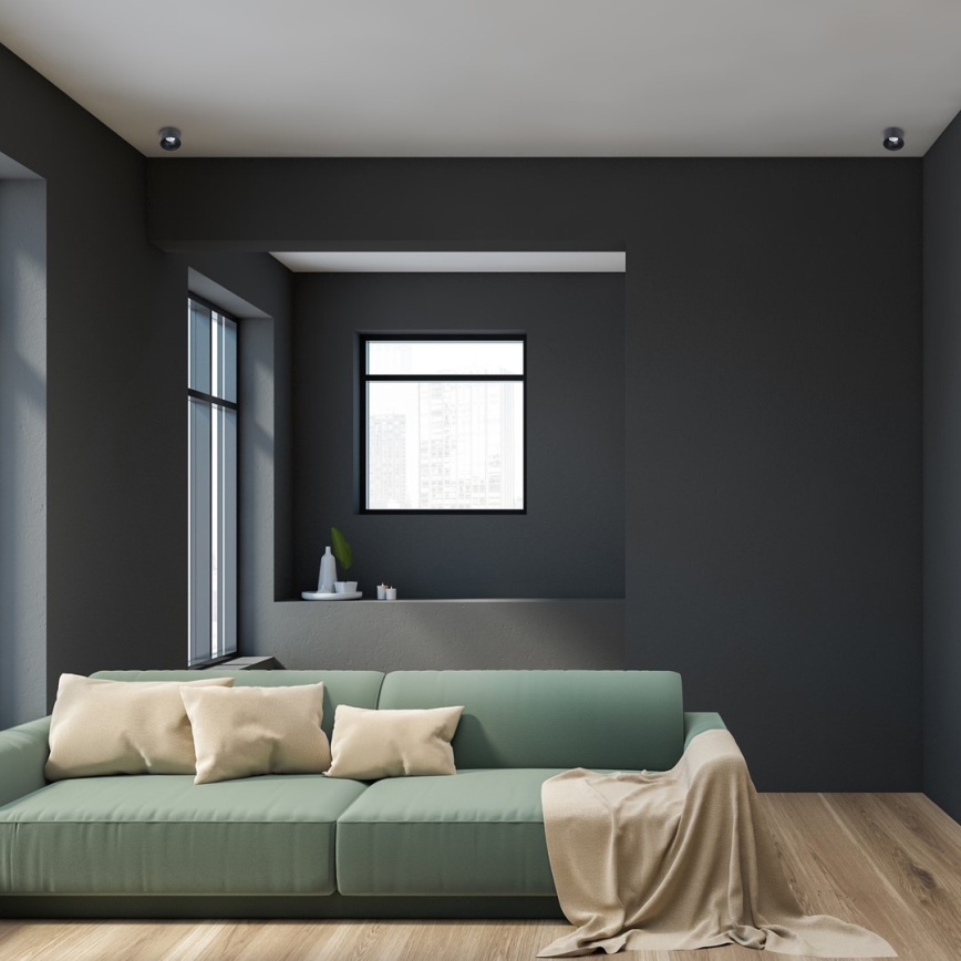 Infälld spotlight  BALI 1xGU5,3/MR16/25W/12V rund  svart