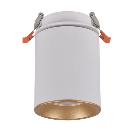 Infälld spotlight HARON 1xGU10/10W/230V vit/guld