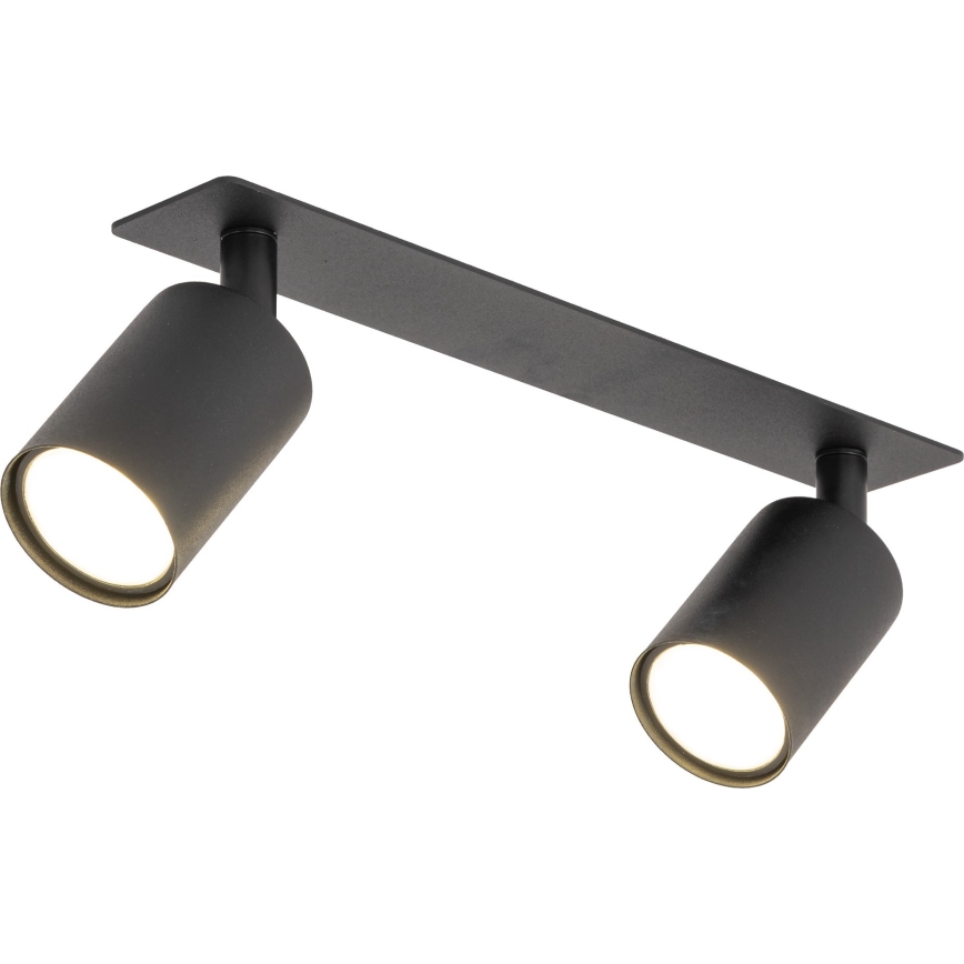 Infälld spotlight NEX 2xGU10/10W/230V svart