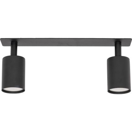 Infälld spotlight NEX 2xGU10/10W/230V svart