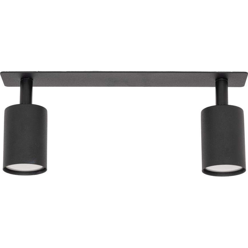 Infälld spotlight NEX 2xGU10/10W/230V svart