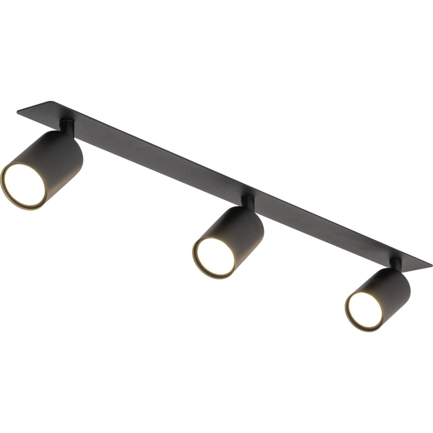 Infälld spotlight NEX 3xGU10/10W/230V svart