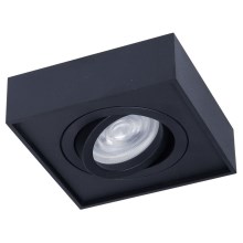 Infälld spotlight NUSA 1xGU5,3/25W/230V fyrkantig svart